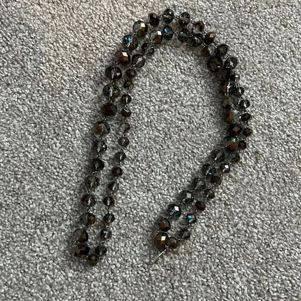 Kenneth Cole glass beaded statement necklace